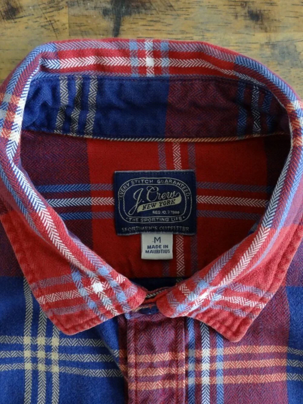 J.Crew New York Men's M Plaid Flannel Shirt Sportsmen's Outfitter Cotton